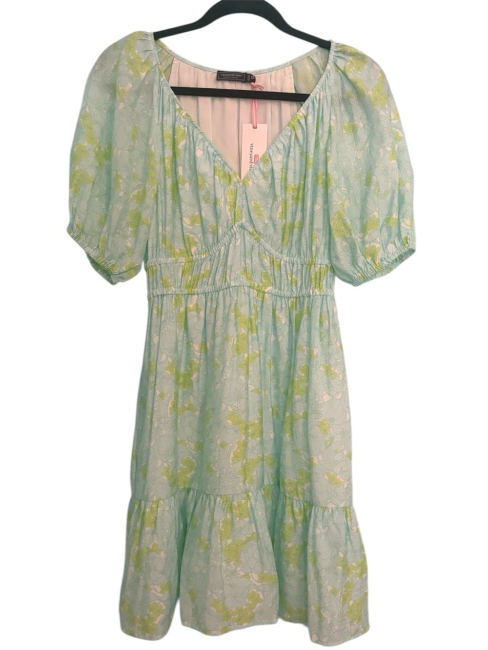 Vineyard Vines Women's XS Puff Sleeve Dress Sydney Floral -Spring Summer